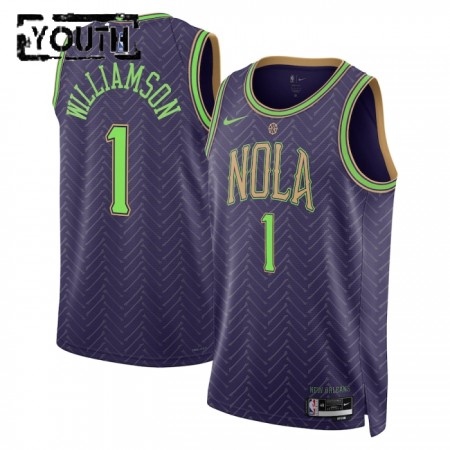 NBA New Orleans Pelicans Trikot Zion Williamson Nike 2024-25 City Edition Lila Swingman - Kinder